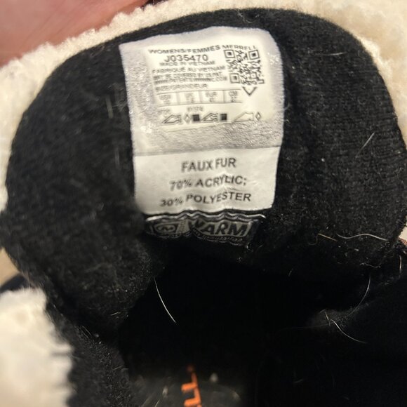 Merrell Women’s Bravada PLR WP‎ Boots Sz 10 Burgundy Waterproof Suede Faux Fur - Picture 6 of 6